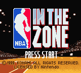 NBA - In the Zone Title Screen